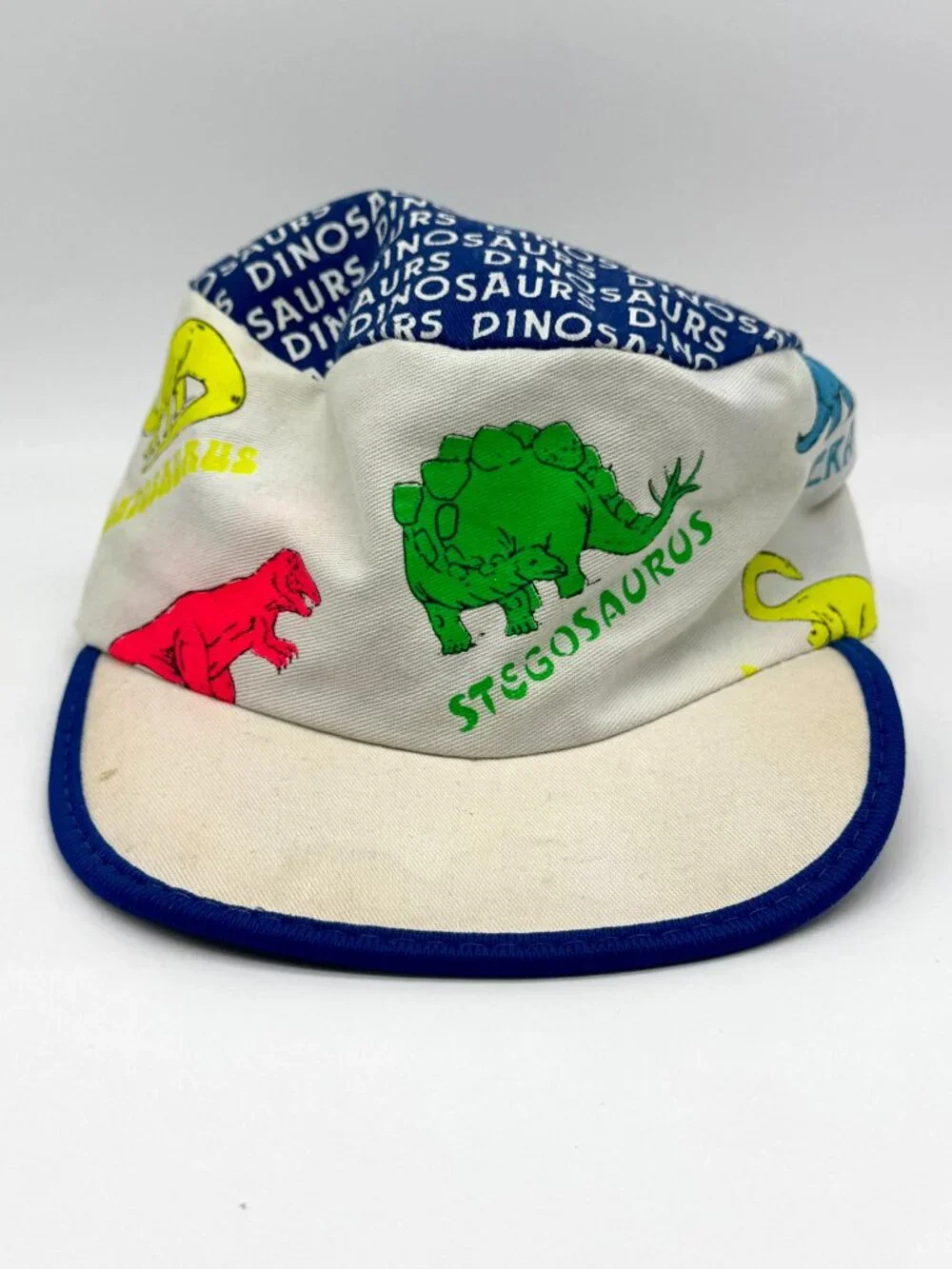 Vintage Dinosaur AOP Kids Hat Made in USA Fitted Animal